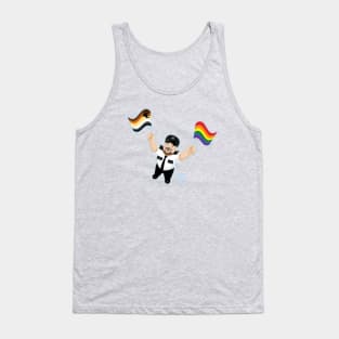 Police Bear with Pride Tank Top